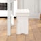 Flash Furniture HERCULES Series 40" x 12" Antique Rustic White Solid Pine Folding Farm Bench XA-B-40X12-WH-GG - alternate 9